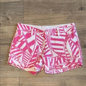 LILLY PULITZER The Callahan Shorts Hot Pink & White Size 4